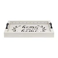 All the Rages Elegant Designs Salento Rectangular Led Decorative Tray