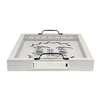 All the Rages Elegant Designs Salento Rectangular Led Decorative Tray