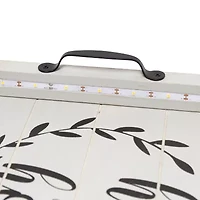 All the Rages Elegant Designs Salento Rectangular Led Decorative Tray