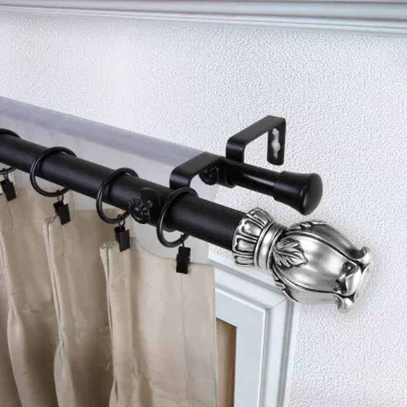 Rod Desyne Regent 1" Adjustable Double Curtain