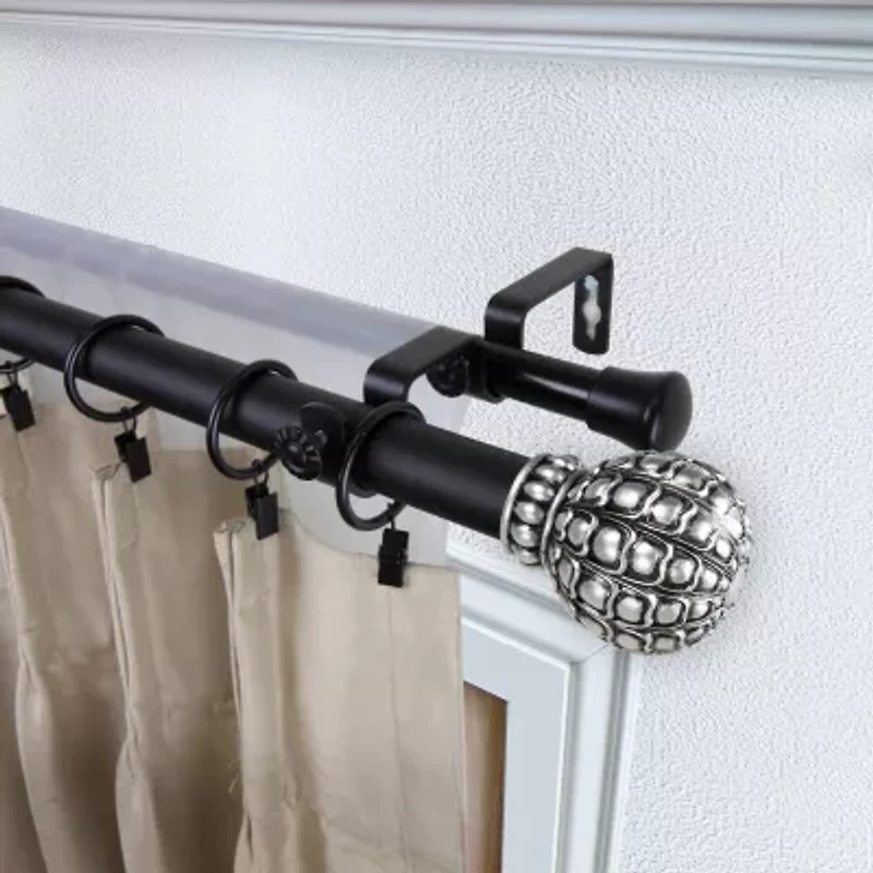 Rod Desyne Pod 1" Adjustable Double Curtain