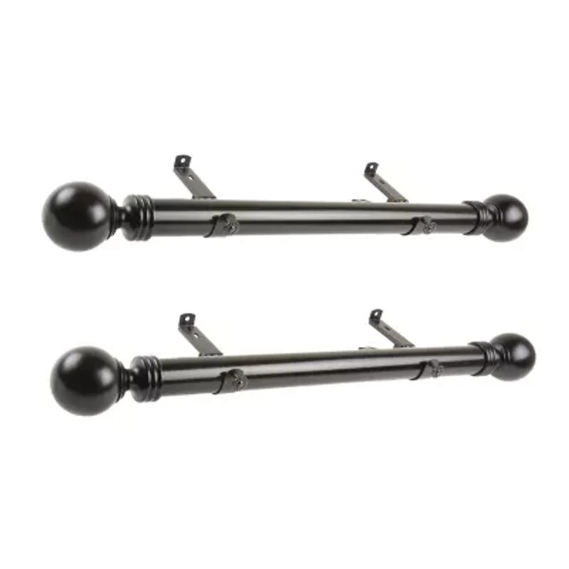 Rod Desyne (Set Of 2) Sphere Side 1 1/2 Adjustable Curtain
