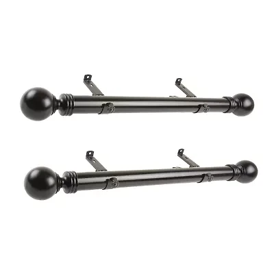 Rod Desyne (Set Of 2) Sphere Side 1 1/2 Adjustable Curtain
