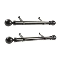 Rod Desyne (Set Of 2) Sphere Side 1 1/2 Adjustable Curtain