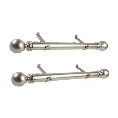 Rod Desyne (Set Of 2) Sphere Side 1 1/2 Adjustable Curtain
