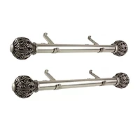 Rod Desyne (Set Of 2) Lacey Side 1 1/2 IN Adjustable Curtain Rod