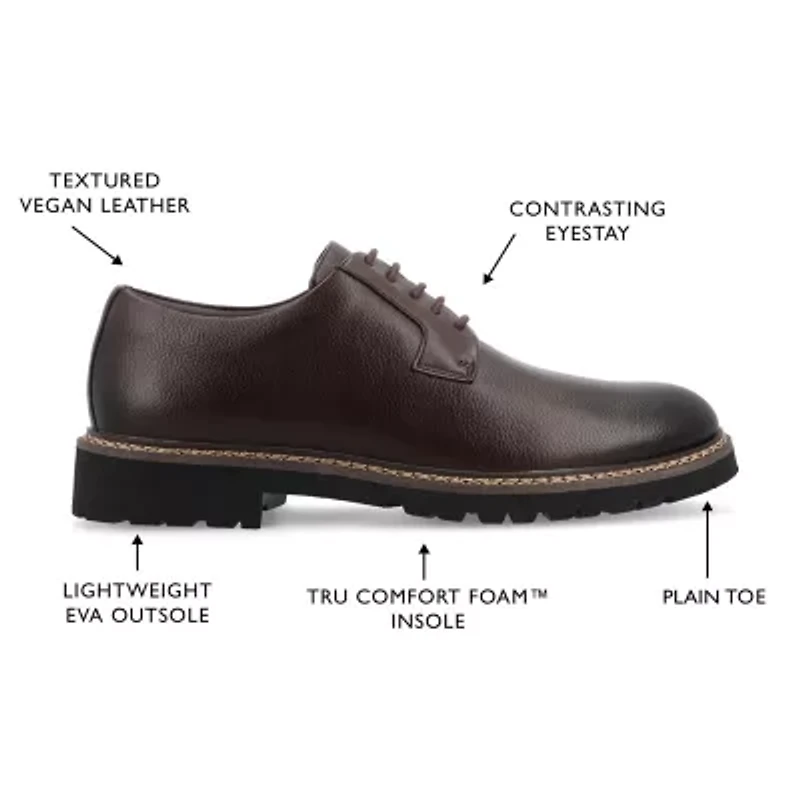 Vance Co Martin Mens Round Closed Toe Loafers