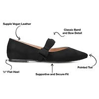 Journee Collection Aizlynn Womens Pointed Closed Toe Ballet Flats