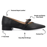 Journee Collection Cait Womens Pointed Closed Toe Ballet Flats