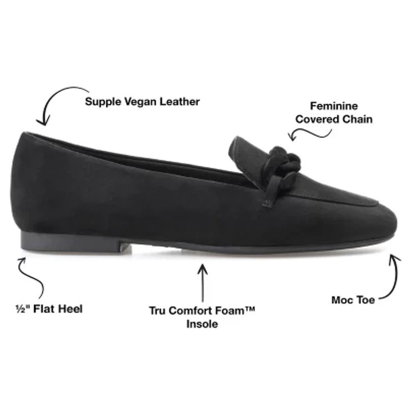 Journee Collection Cordell-Wd Womens Moc Closed Toe Loafers-Wide Width