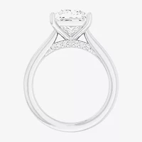 Solitaire Ring (G-H / Si1-Si2) Womens 2 CT. T.W. Lab Grown White Diamond 14K Gold Princess Engagement
