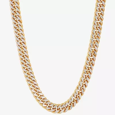 Mens 14K Gold 24 Inch Curb Chain Necklace