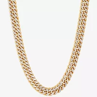 Mens 14K Gold 24 Inch Curb Chain Necklace