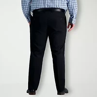 Haggar Premium Comfort Mens Waistband Straight Fit Big and Tall Dress Flat Front Pant