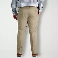Haggar Premium Comfort Mens Waistband Straight Fit Big and Tall Dress Flat Front Pant