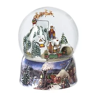 Roman 8" Musical Santa Train Dome Plays Music Christmas Tabletop Decor
