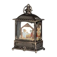 Roman 8.75" Led Canine Lantern Lighted Christmas Tabletop Decor