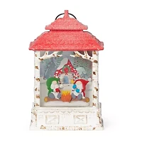 Roman 13" Led Campfire With Gnomes Lantern Lighted Christmas Tabletop Decor