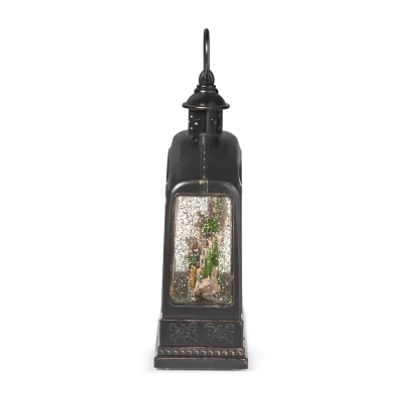 Roman 9.5" Led Swirl Nativity Lantern Lighted Christmas Tabletop Decor
