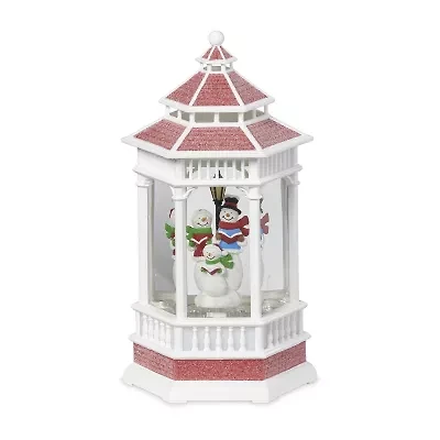 Roman 10.5" Led White Snowman Carolers Lighted Christmas Tabletop Decor