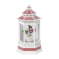 Roman 10.5" Led White Snowman Carolers Lighted Christmas Tabletop Decor