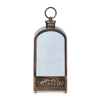 Roman 11.7" Led Santa Sleigh Lantern Lighted Christmas Tabletop Decor