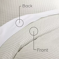 GAIAM® Relax Organic Cotton Waffle 3pc Comforter Set