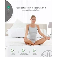 Gaiam® Relax 100% Cotton Garment Washed Ribbed 3pc Comforter Set