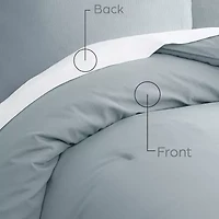 Gaiam® Relax 100% Cotton Garment Washed Ribbed 3pc Comforter Set