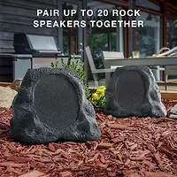 Victrola Outdoor Wireless Bluetooth Solar Rock Connect Speaker