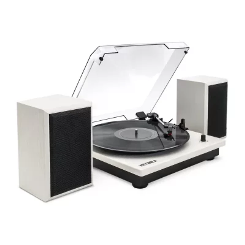 Victrola Montauk Bluetooth Record Player With 3 Speed And Bookshelf Turntable