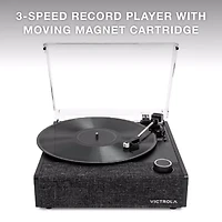 Victrola Eastwood Ii Bluetooth Record Player With 3 Speed Turntable