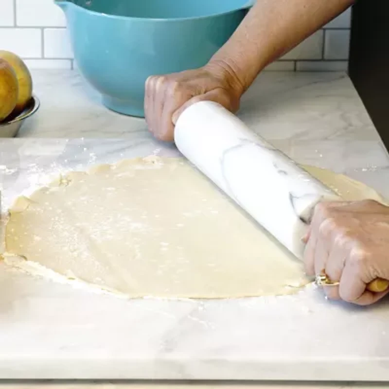 Design Imports White Marble 10" Rolling Pin