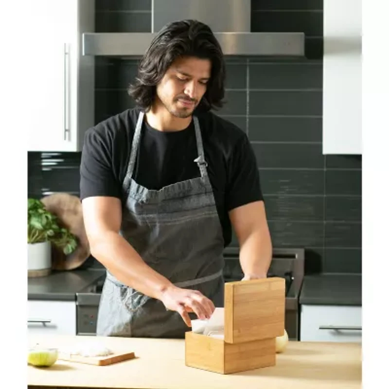 Design Imports Bamboo Recipe Box