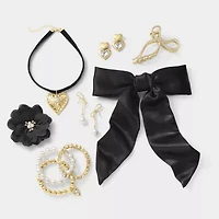 Bijoux Bar Womens Glass Heart Drop Earrings