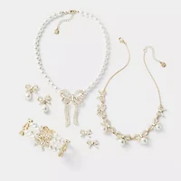 Monet Jewelry Gold Tone Womens 17 Inch Collar Necklace