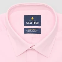 Stafford Advanced Performance Sweat Repel Mens Regular Fit Stretch Fabric Wrinkle Free Long Sleeve Dress Shirt