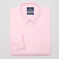Stafford Slim Advanced Performance Sweat Repel Mens Fit Stretch Fabric Wrinkle Free Long Sleeve Dress Shirt