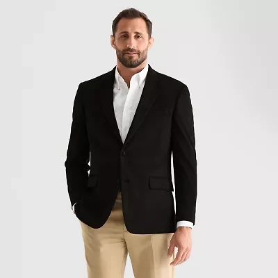 Van Heusen Faux Suede Mens Stretch Fabric Modern Fit Sport Coat
