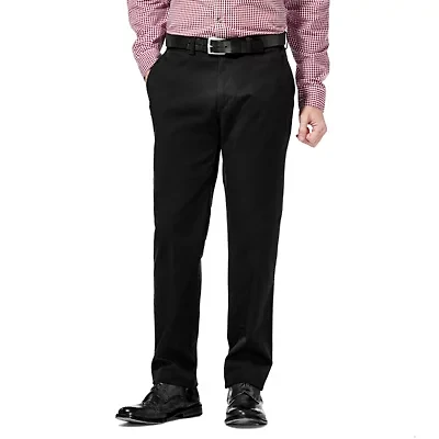 Haggar Life Khaki Mens Slim Fit Flat Front Pant