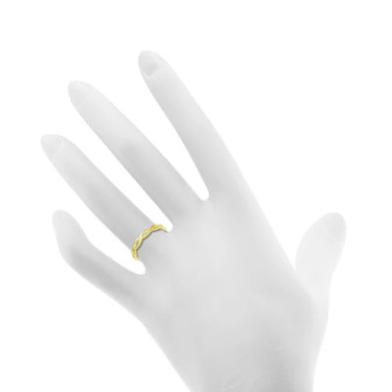 Itsy Bitsy Womens 14K Gold Over Silver Hypoallergenic Delicate Band