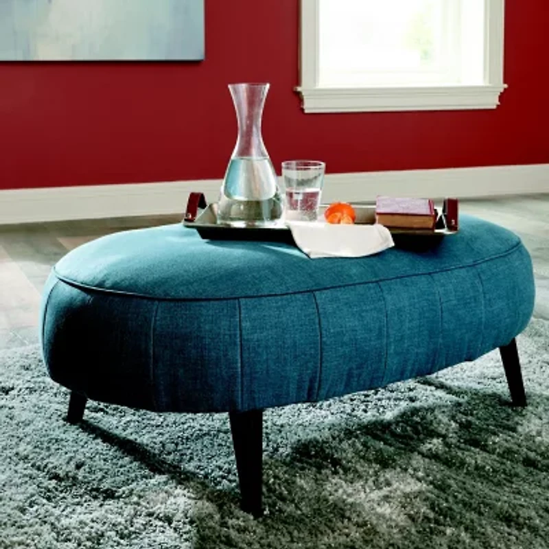 Signature Design by Ashley® Hollyann Living Room Collection Upholstered Ottoman