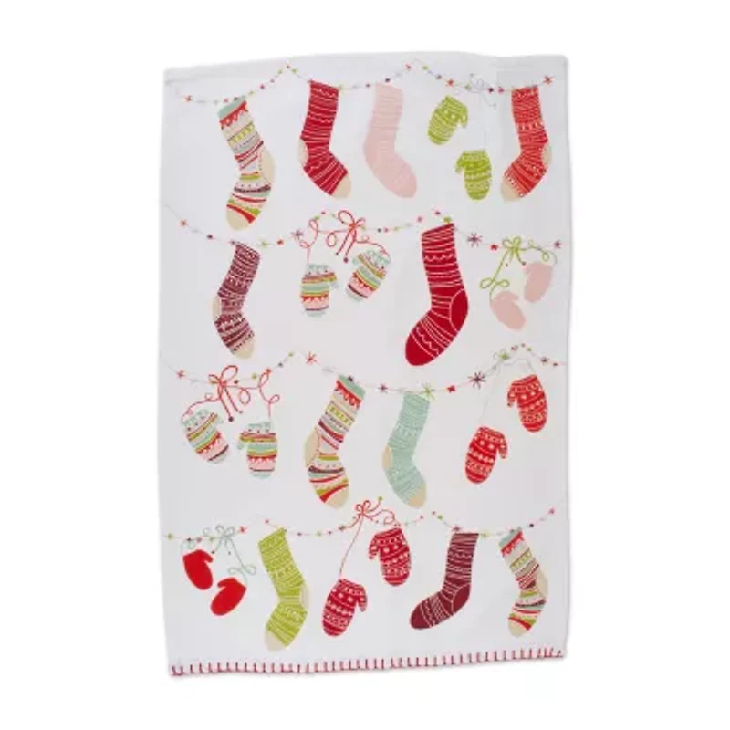 Design Imports Xmas Trimmings 2-pc. Dish Cloth