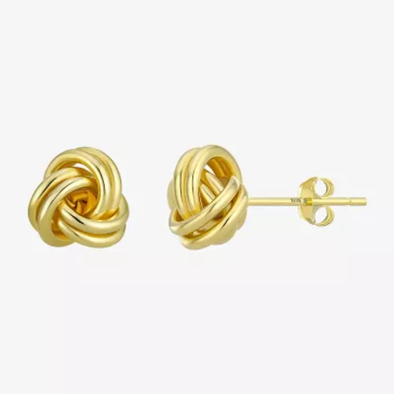 18K Gold 8mm Stud Earrings