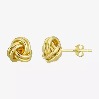 18K Gold 8mm Stud Earrings