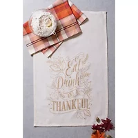 Design Imports Fall Be Thankful 2-pc. Dish Cloth Set