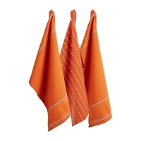 Design Imports Burnt Orange Harvest 3-pc. Dish Cloth