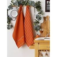 Design Imports Burnt Orange Harvest 3-pc. Dish Cloth