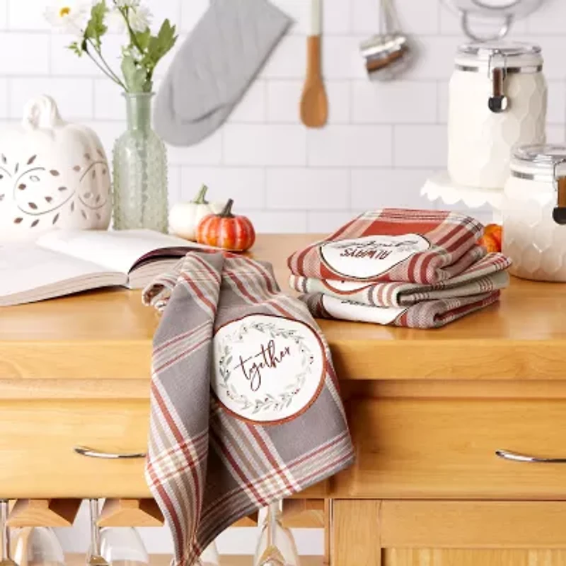 Design Imports Gathered Together 4-pc. Dish Cloth