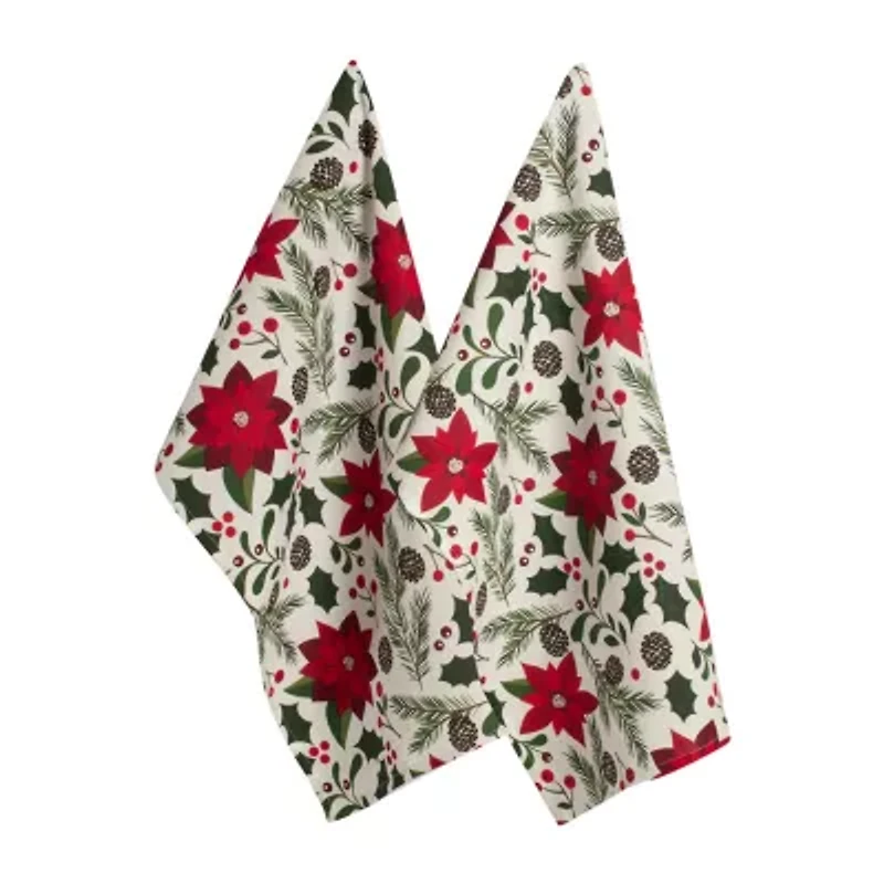 Design Imports Woodland Christmas 2-pc. Dish Cloth Set